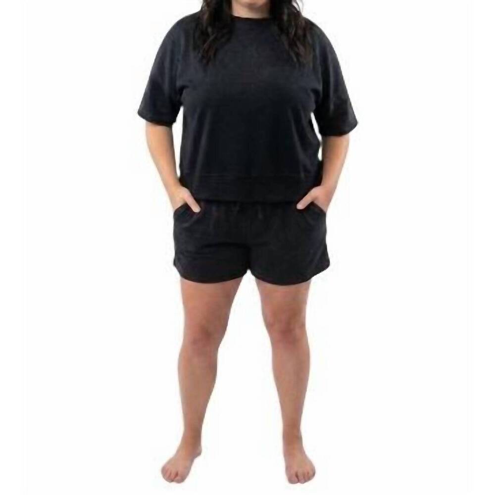 NEW VERY J two piece lounge set in black vintage